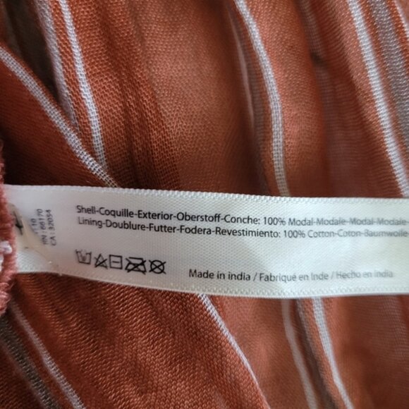 Free People One Ember Boho Asymmetrical High Low Midi Brown Skirt XS - Picture 5 of 5